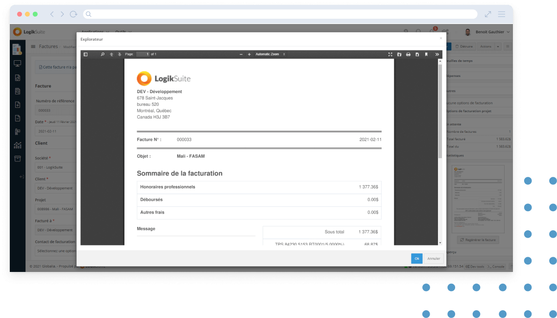 Gestion de comptes clients et facturation