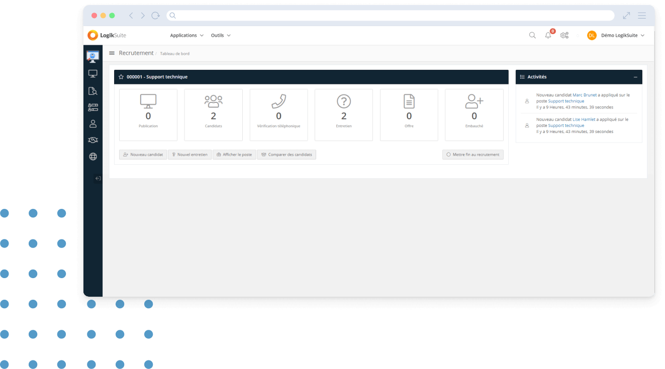 Outil de recrutement de ressources humaines-Hero-WEB